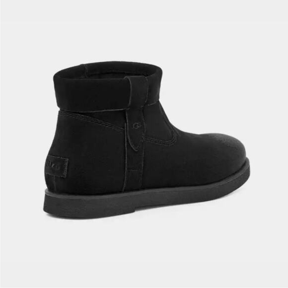 UGG Women's Black Josefene Distressed Cuff Ankle Bootie – Sz 8.5 - Picture 5 of 12